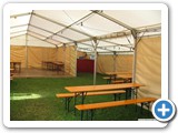 Festzelt beige innen