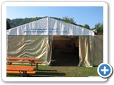 Festzelt beige au&szlig;en